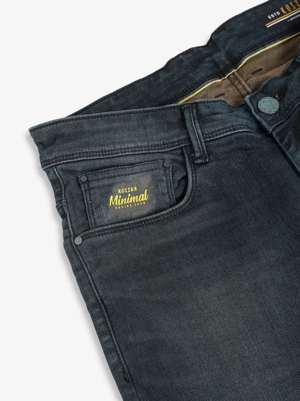 Kozzak charcoal grey washed jeans