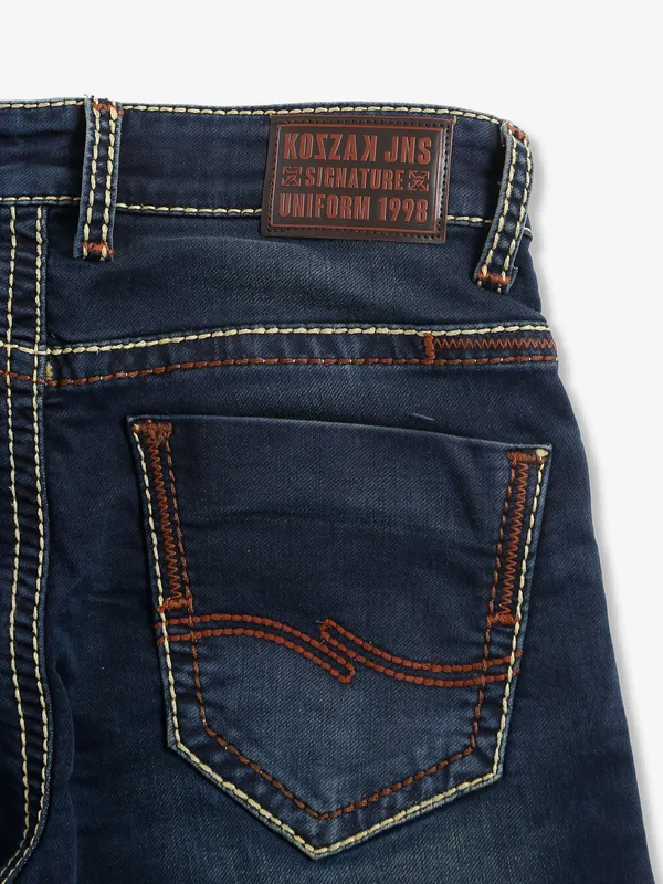 Kozzak dark blue straight jeans
