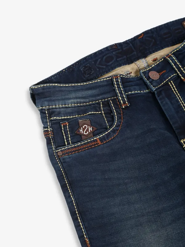 Kozzak dark blue straight jeans