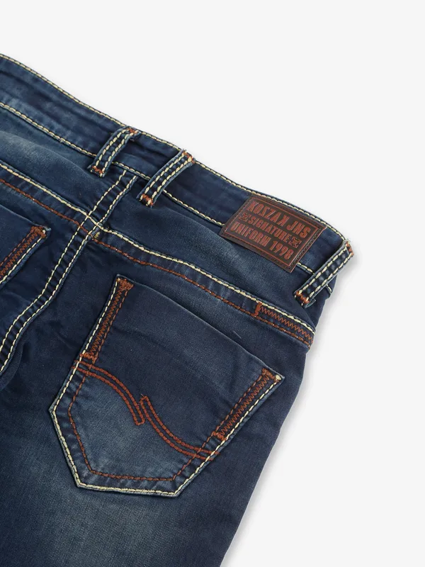Kozzak dark blue straight jeans