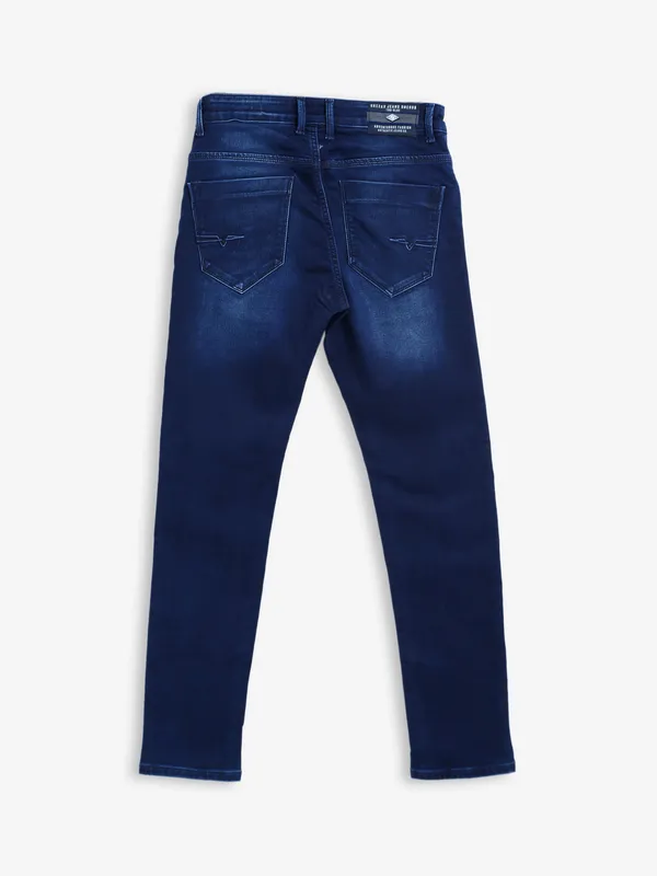 Kozzak dark blue super skinny fit jeans