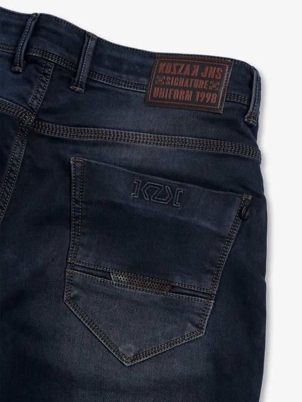 Kozzak dark navy super skinny fit jeans