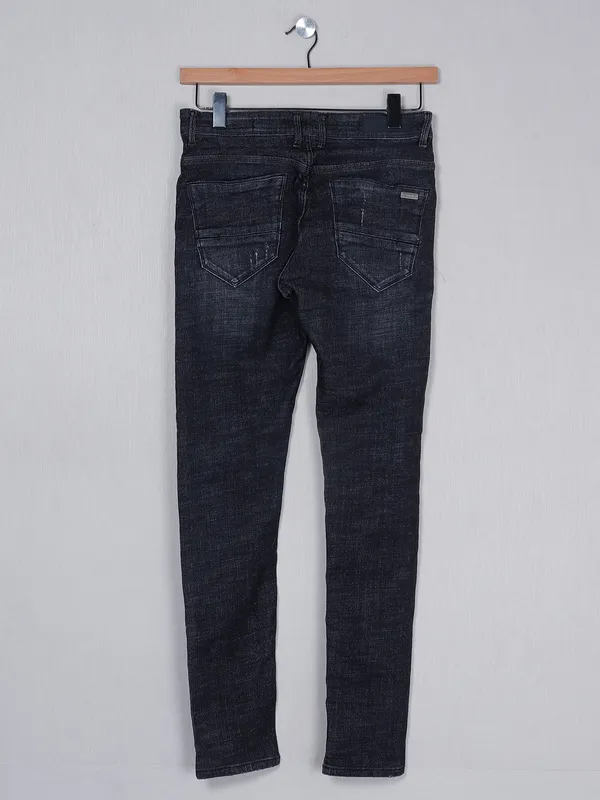Kozzak denim slim fit black washed jeans