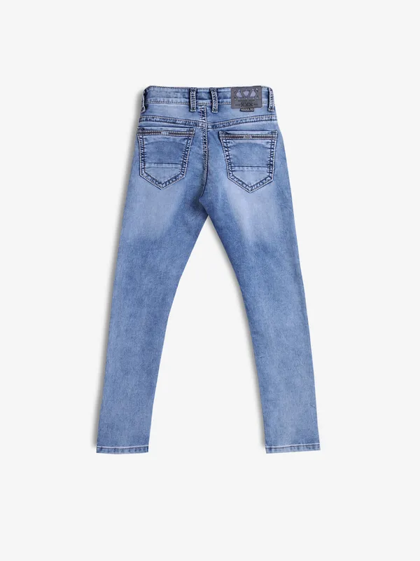 KOZZAK light blue washed super skinny jeans