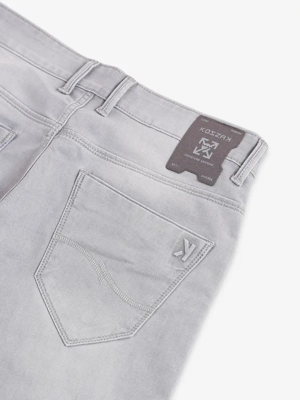 Kozzak light grey super skinny fit jeans