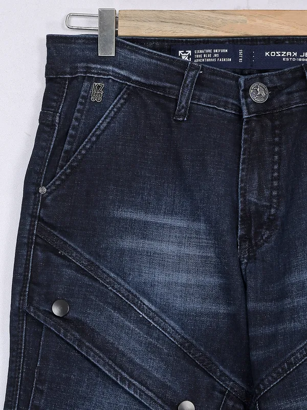 Kozzak navy jeans in washed