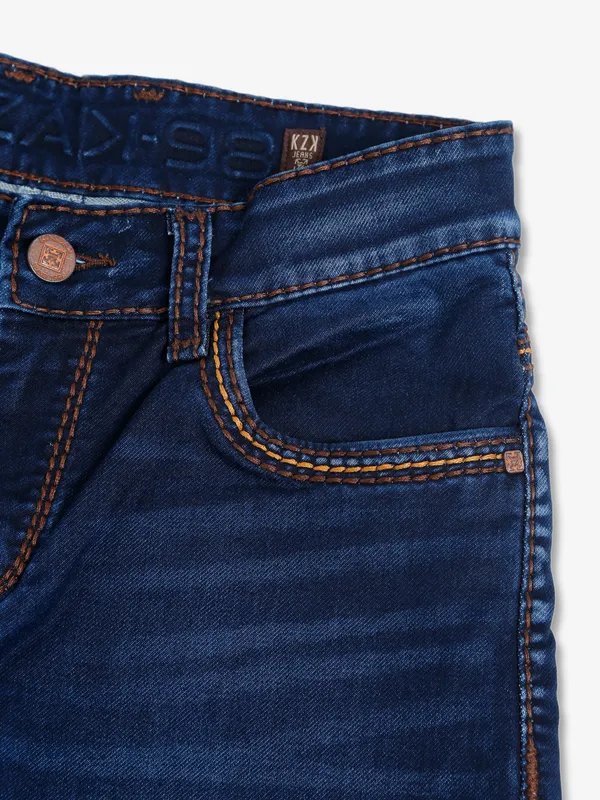 Kozzak navy super skinny fit jeans