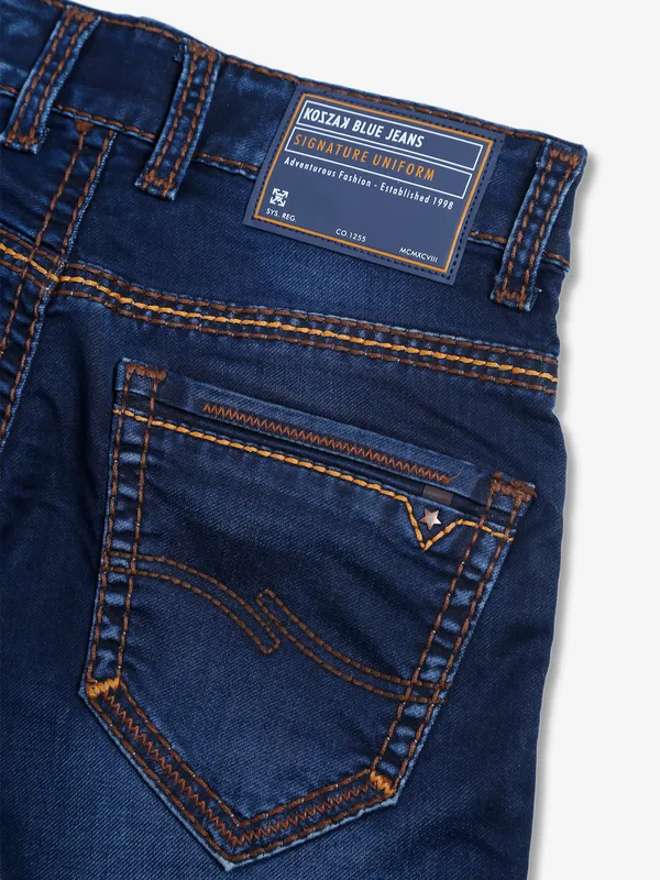 Kozzak navy super skinny fit jeans
