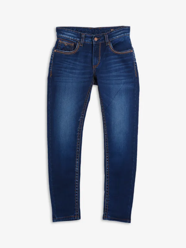 Kozzak navy super skinny fit jeans