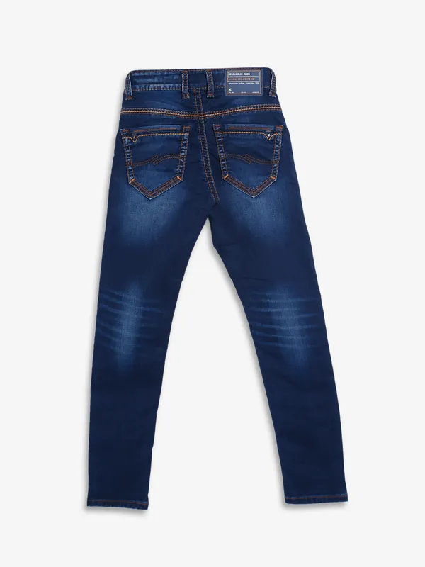 Kozzak navy super skinny fit jeans