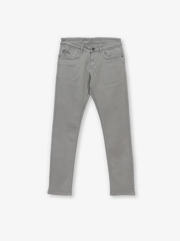 KOZZAK solid light green denim jeans
