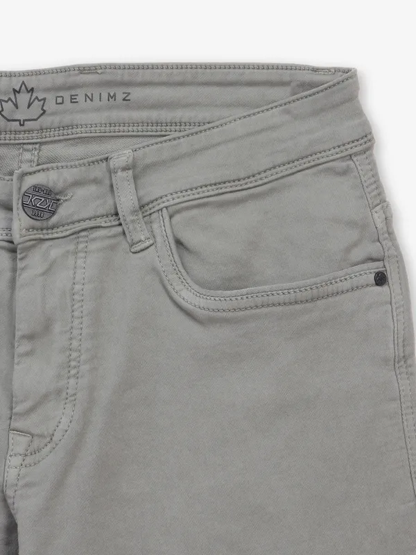 KOZZAK solid light green denim jeans