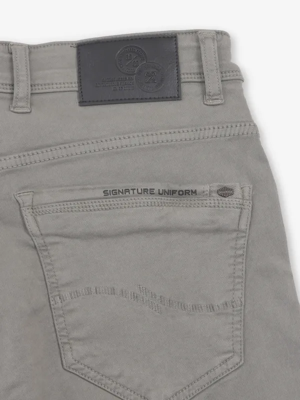 KOZZAK solid light green denim jeans