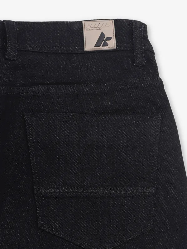 KOZZAK solid raw black denim jeans