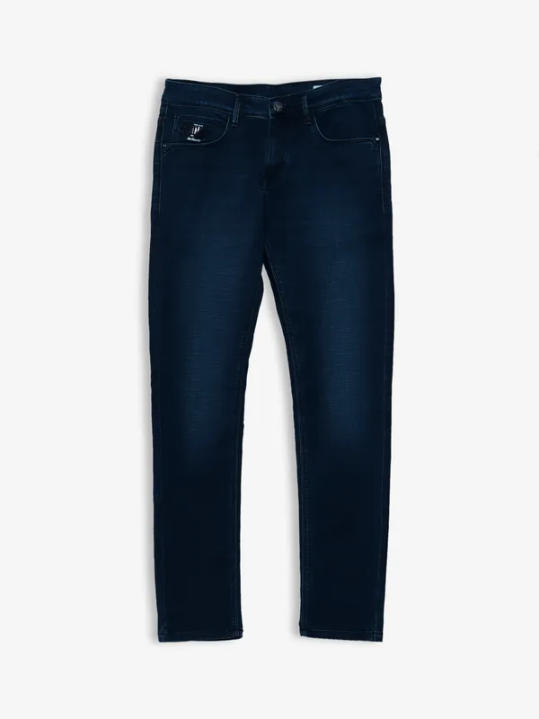 Kozzak super skinny fit dark blue washed jeans