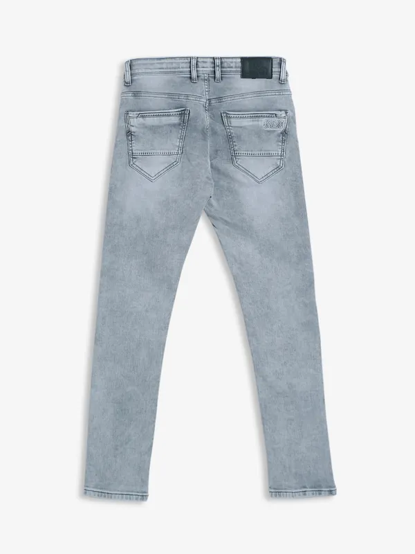 Kozzak super skinny fit light grey jeans