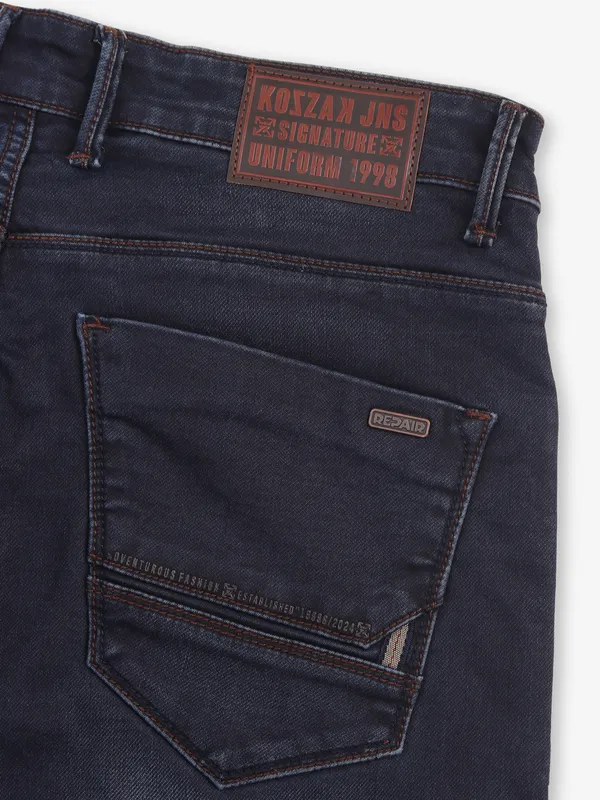 KOZZAK vintage blue washed super skinny fit denim