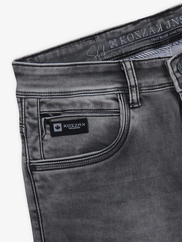 KOZZAK washed black denim jeans in skinny fit