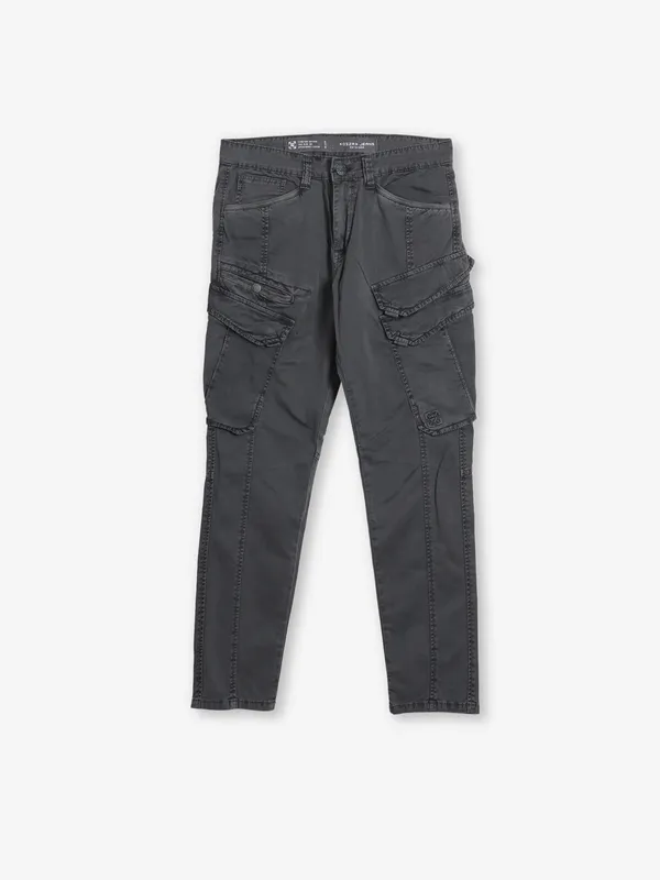 KOZZAK washed black denim jeans in skinny fit