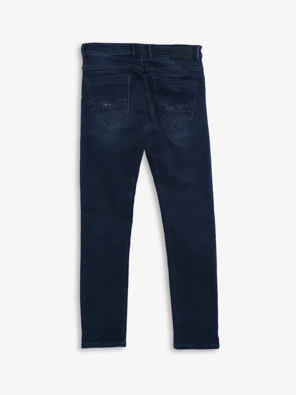 Kozzak washed dark navy jeans