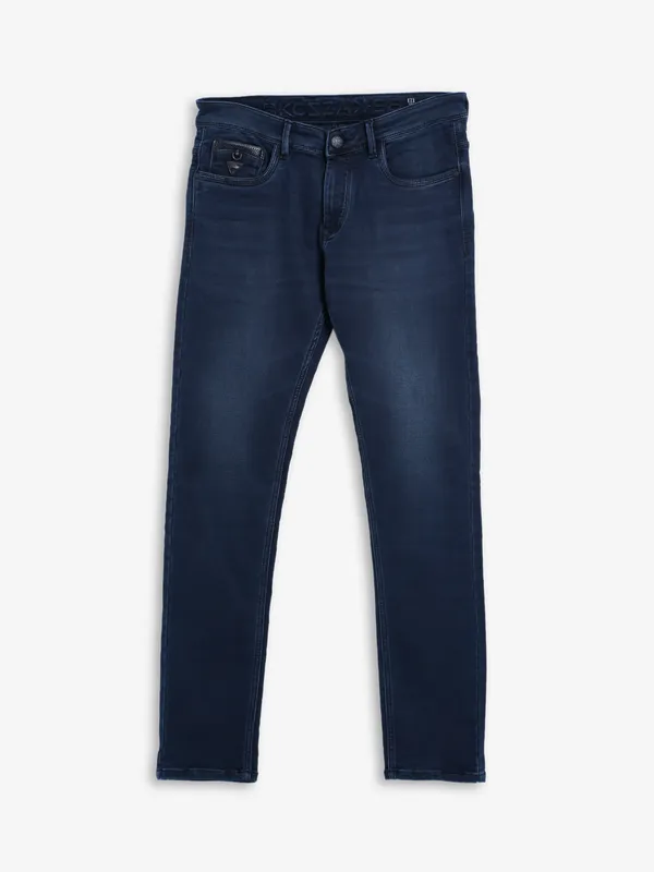 Kozzak washed dark navy jeans