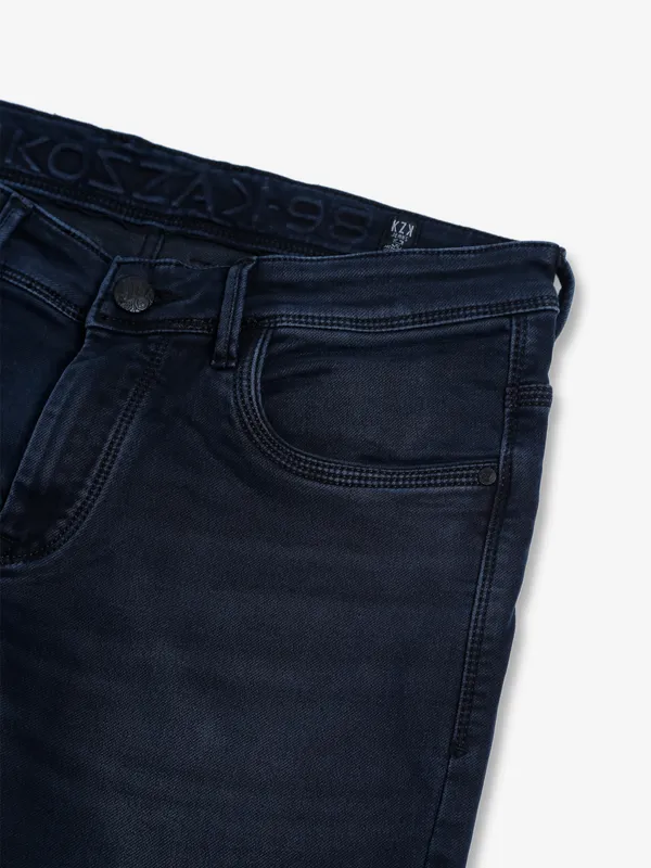 Kozzak washed dark navy jeans