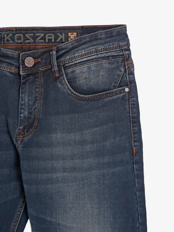 Kozzak washed dark grey jeans