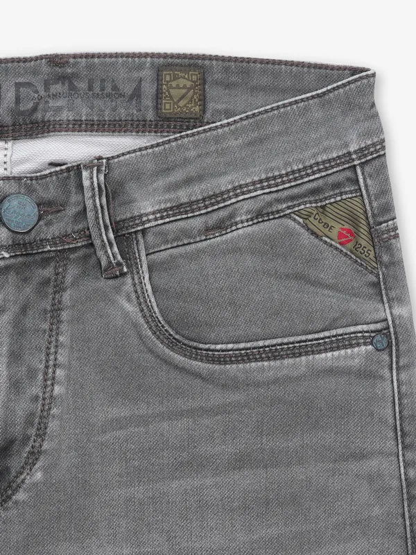 KOZZAK washed olive super skinny denim