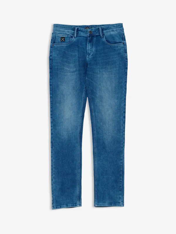 Kozzak washed super skinny fit ink blue jeans