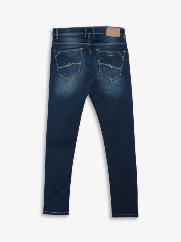 Kozzak washed super skinny fit jeans in navy
