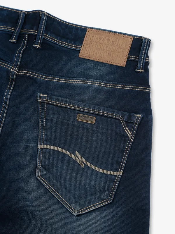 Kozzak washed super skinny fit jeans in navy