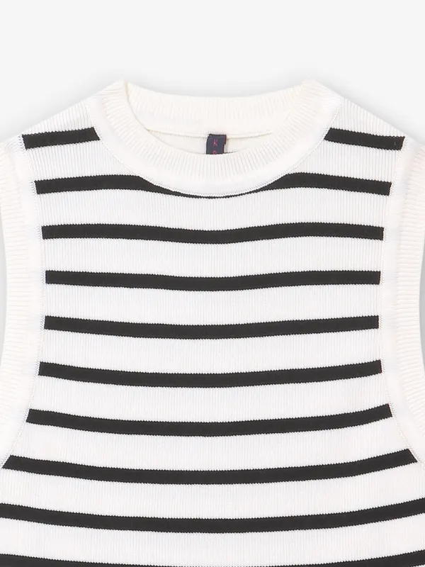 KRAUS black and white stripe tank top