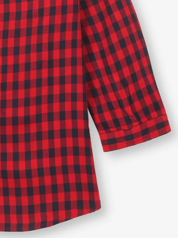 KRAUS red checks cotton shirt