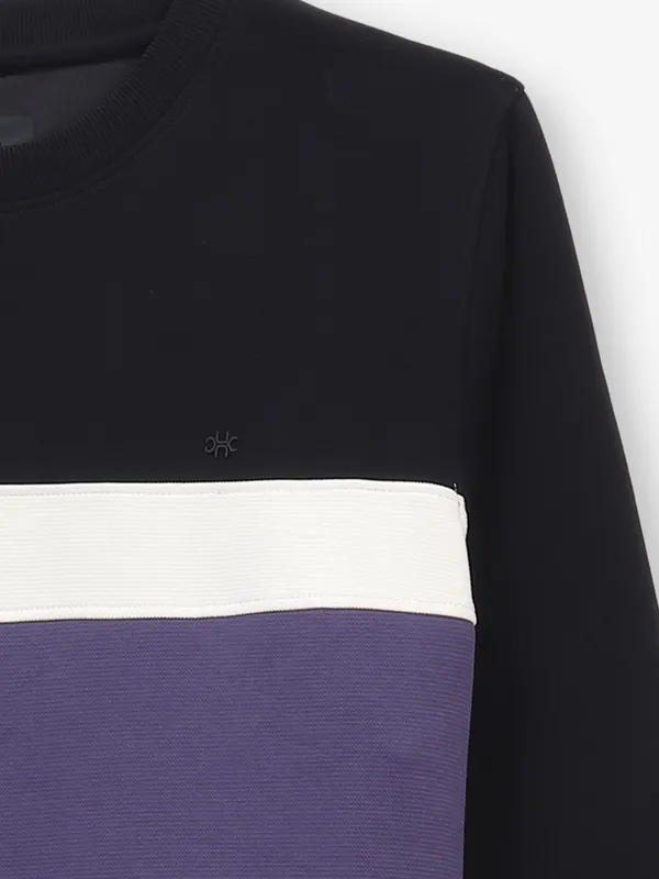 KUCH KUCH black and purple cotton t-shirt