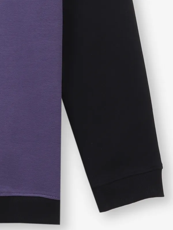 KUCH KUCH black and purple cotton t-shirt