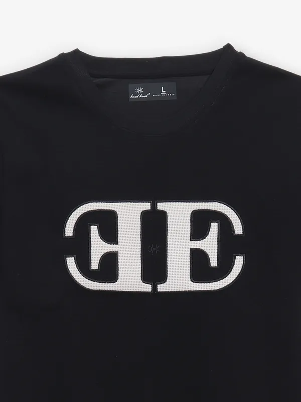 KUCH KUCH black cotton t-shirt for men