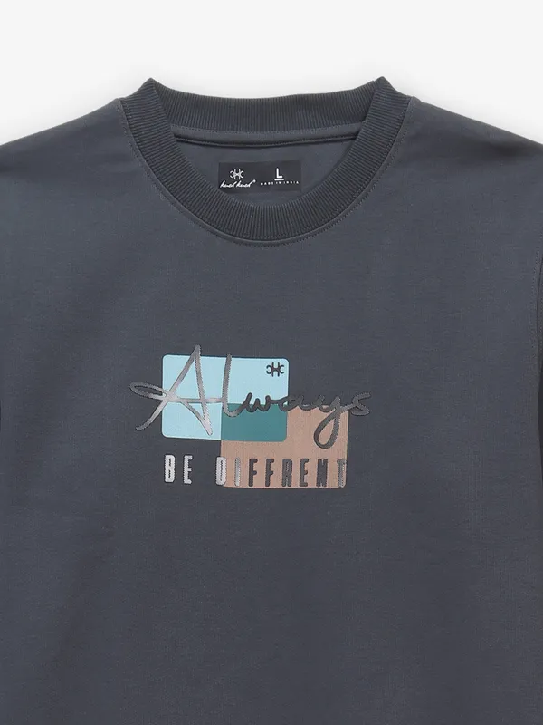 KUCH KUCH black slim fit cotton t-shirt