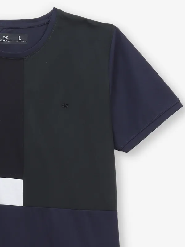 KUCH KUCH color block cotton slim fit t-shirt
