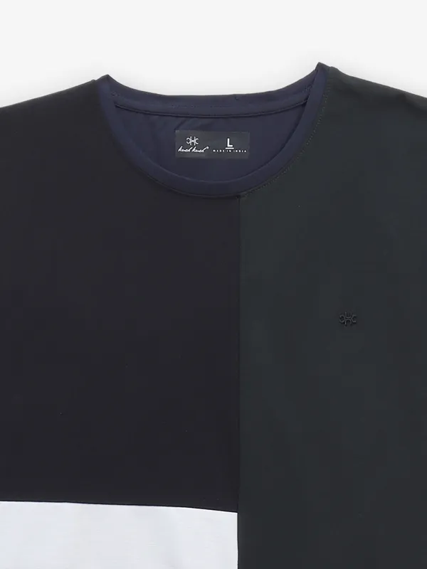 KUCH KUCH color block cotton slim fit t-shirt