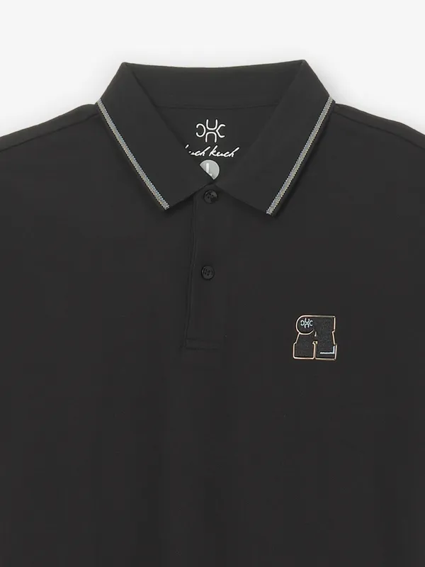 KUCH KUCH cotton black slim fit t-shirt