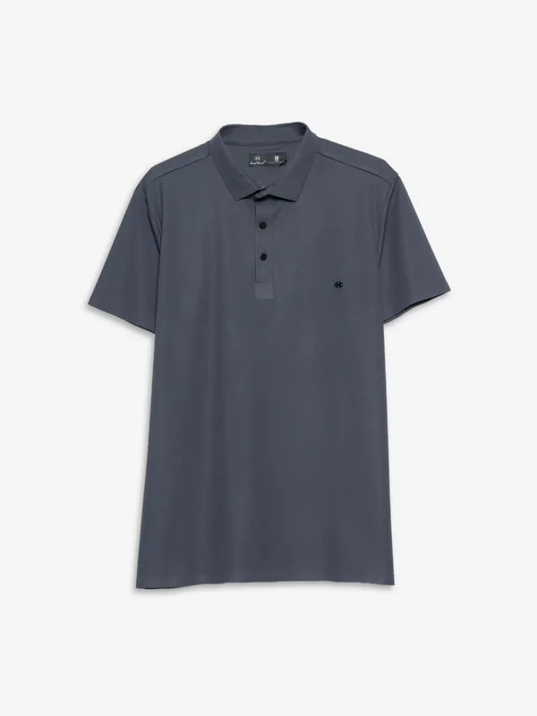 Kuch Kuch cotton grey polo t shirt