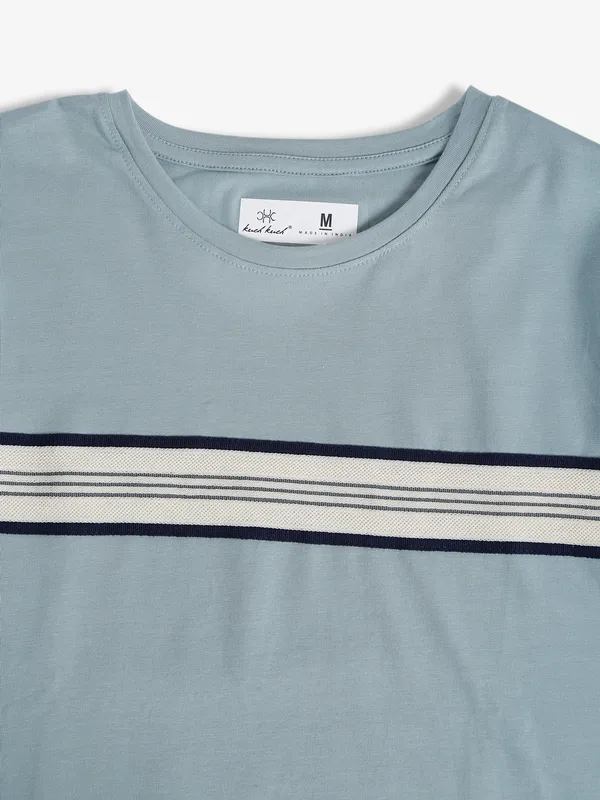 Kuch Kuch cotton light blue t shirt