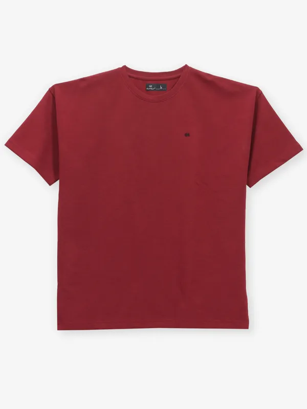 KUCH KUCH cotton red plain t-shirt