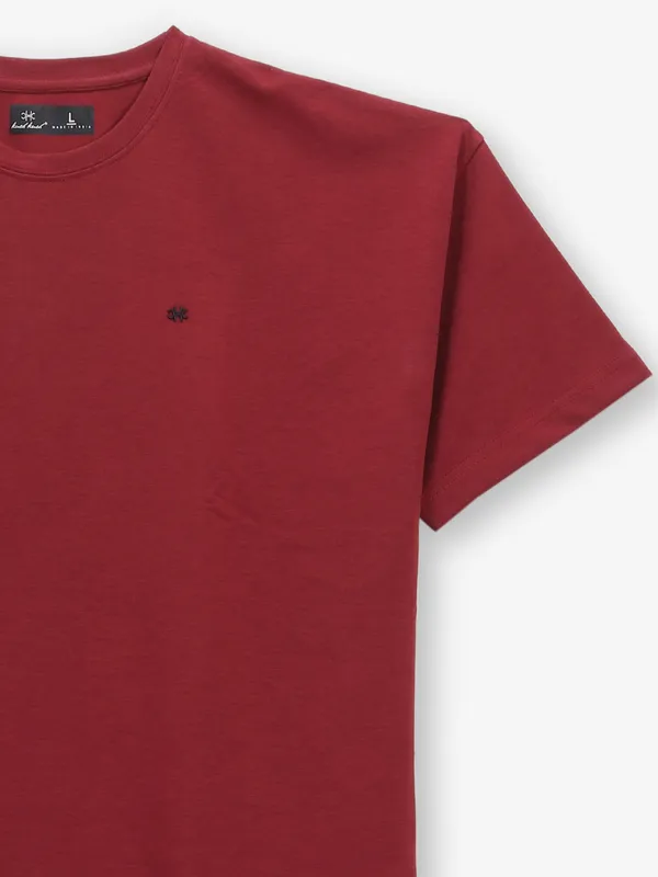 KUCH KUCH cotton red plain t-shirt
