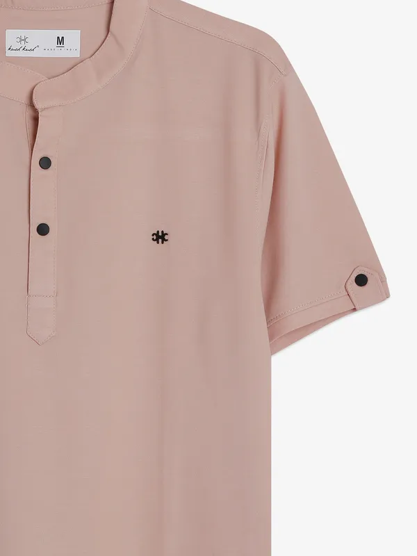 Kuch Kuch dusty peach plain t shirt