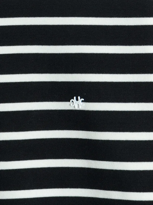 Kuch Kuch knitted black stripe t shirt