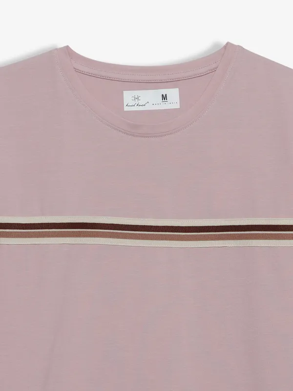 Kuch Kuch mauve pink cotton t shirt