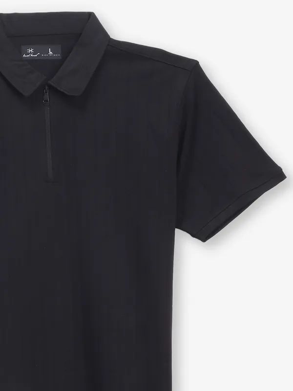 KUCH KUCH plain black cotton t-shirt