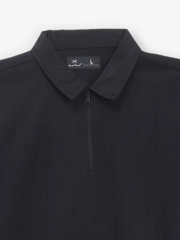 KUCH KUCH plain black cotton t-shirt