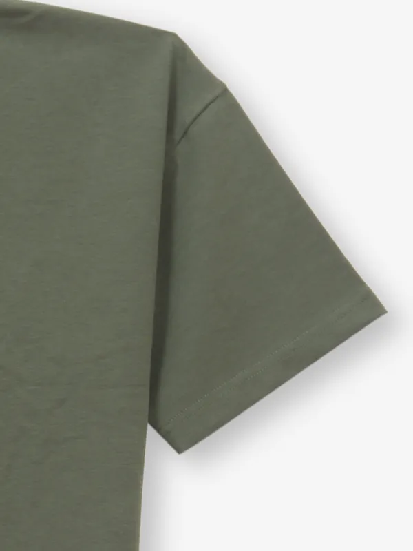 KUCH KUCH plain olive cotton t-shirt